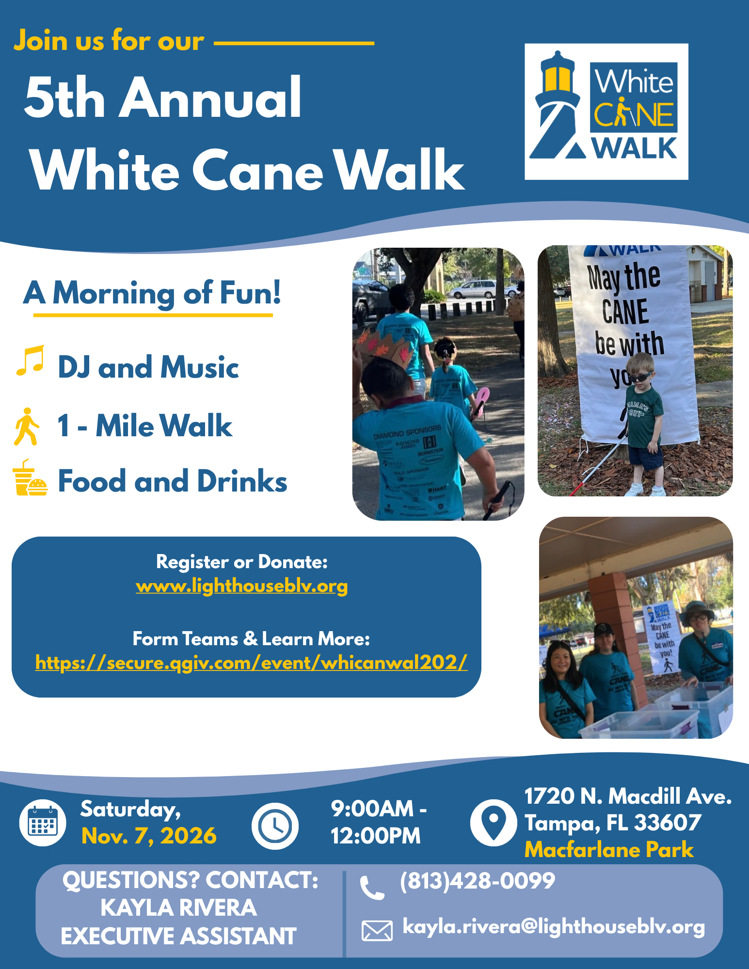 5TH ANNUAL WHITE CANE WALK